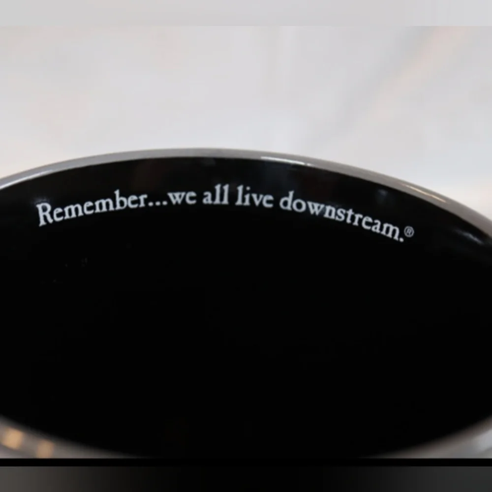 Bass Pro Shops “Remember…We All Live Downstream” 24oz Massive Mug